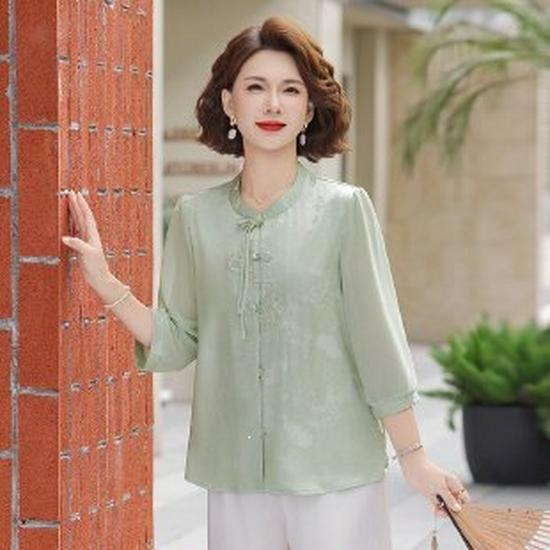 2026 Spring Fashion Mid-Sleeve Shirt for Middle-Aged Women 2XL зелений
2026 Spring Fashion Mid-Sleeve Shirt for Middle-Aged Women 2XL зелений