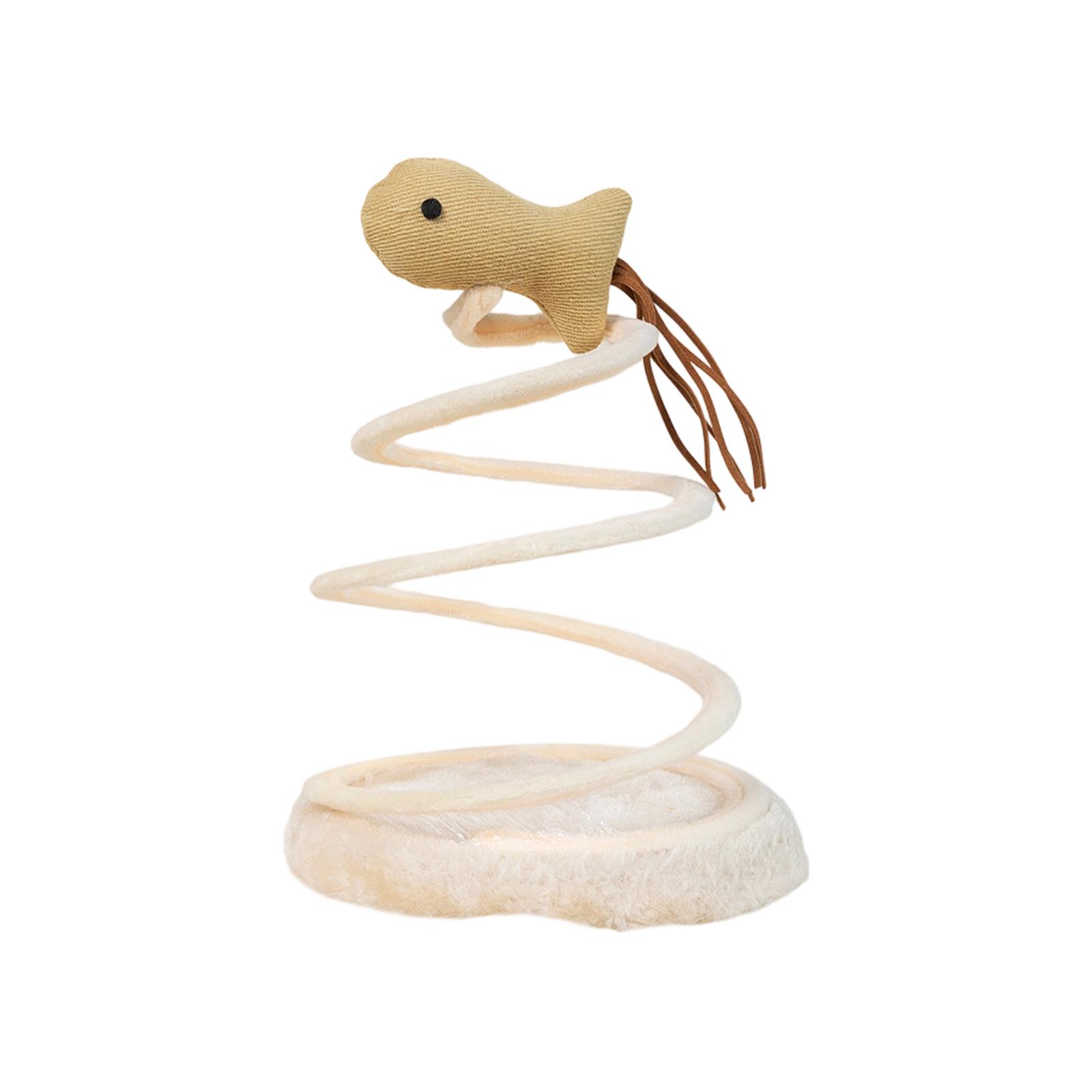 Interactive Cats Toy Spiral Spring Cats Scratcher Pad With Linen Mouse/Fish For Play & Exercise One Size
Interactive Cats Toy Spiral Spring Cats Scratcher Pad With Linen Mouse/Fish For Play & Exercise One Size