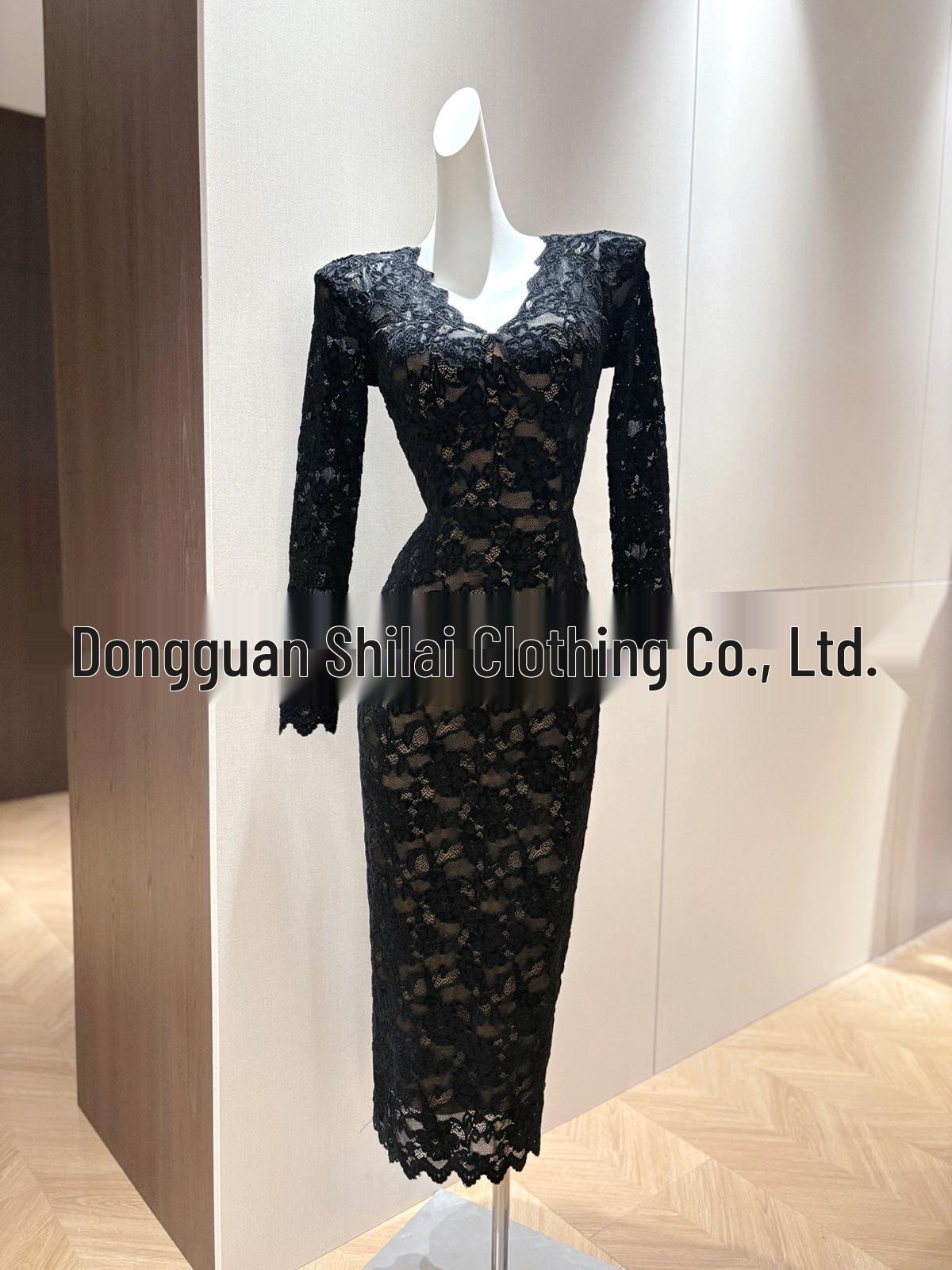 Plush Lined V-neck Lace Waist Slimming Dress for Women Small чёрный
Plush Lined V-neck Lace Waist Slimming Dress for Women Small чёрный