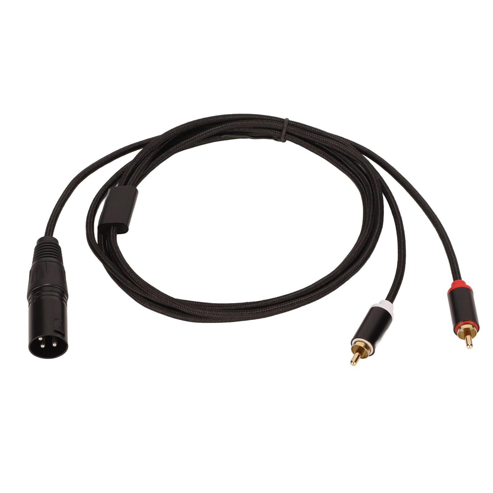 XLR Male to 2 Cable HiFi Clear Signal Lossless XLR Y Splitter Cord for Mixer Active Speaker Microphone
XLR Male to 2 Cable HiFi Clear Signal Lossless XLR Y Splitter Cord for Mixer Active Speaker Microphone