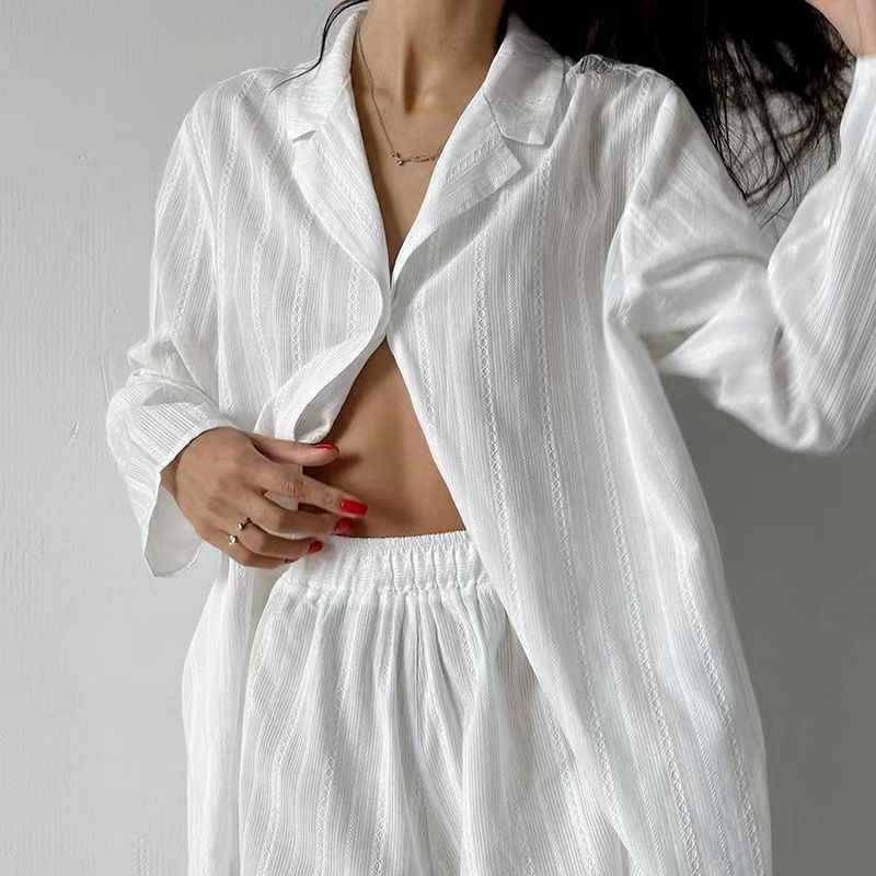 European and American Fashion Jacquard Cardigan Long sleeve Top Shorts Set Jacquard Top and Shorts Set White S
European and American Fashion Jacquard Cardigan Long sleeve Top Shorts Set Jacquard Top and Shorts Set White S