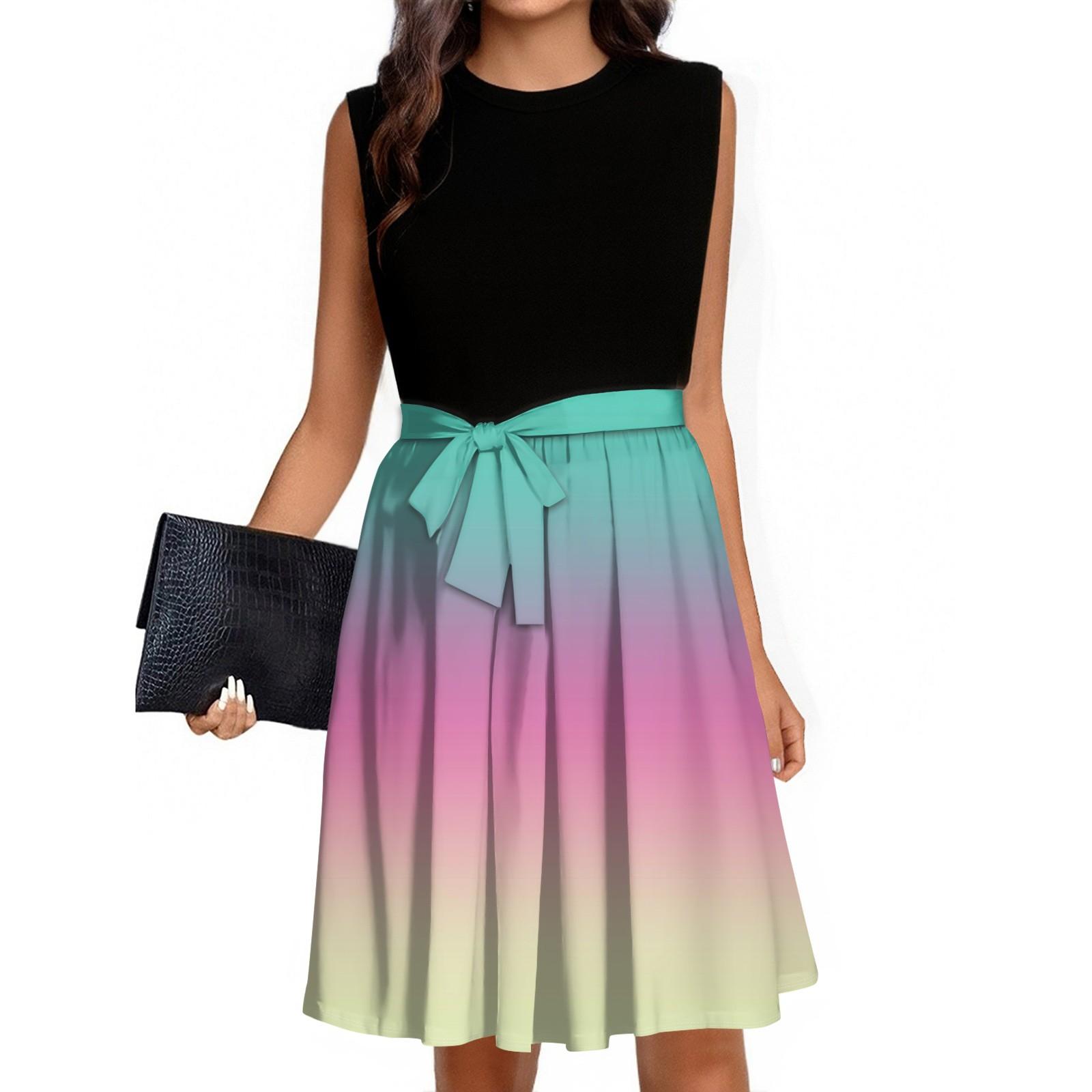 Women s Fashion Casual Lace-up Sleeveless Round Neck Splicing Short Dress XL червоний
Women s Fashion Casual Lace-up Sleeveless Round Neck Splicing Short Dress XL червоний