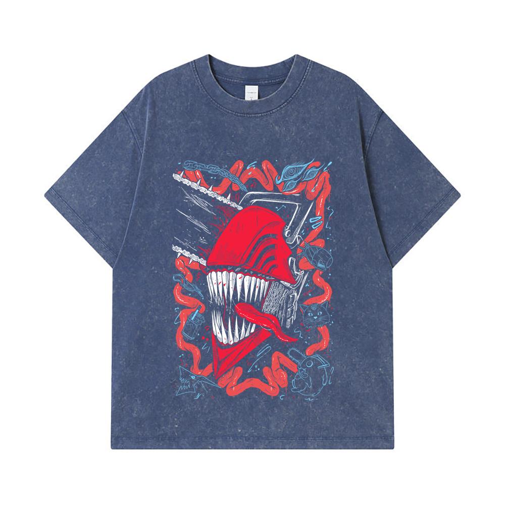 275 GSM Washed T-shirts 100% Cotton Chainsaw Man V29 Denji Print Unisex Heavy Cotton T Shirt 2XL королівський синій колір
275 GSM Washed T-shirts 100% Cotton Chainsaw Man V29 Denji Print Unisex Heavy Cotton T Shirt 2XL королівський синій колір