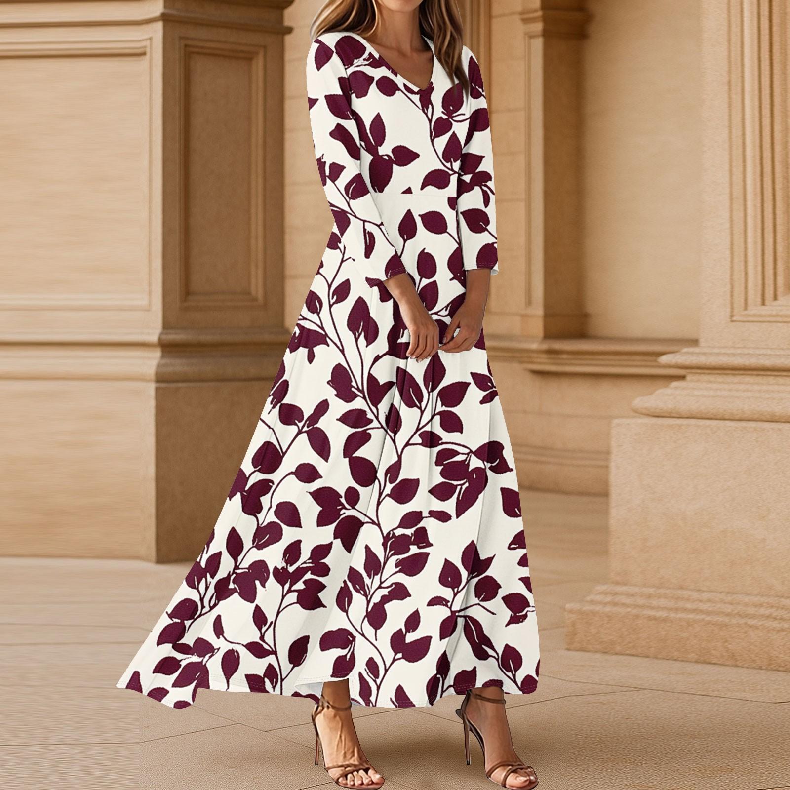 Женское модное платье с рукавами три четверти, свободного кроя, с удобным цветочным принтом M винный
Женское модное платье с рукавами три четверти, свободного кроя, с удобным цветочным принтом M винный