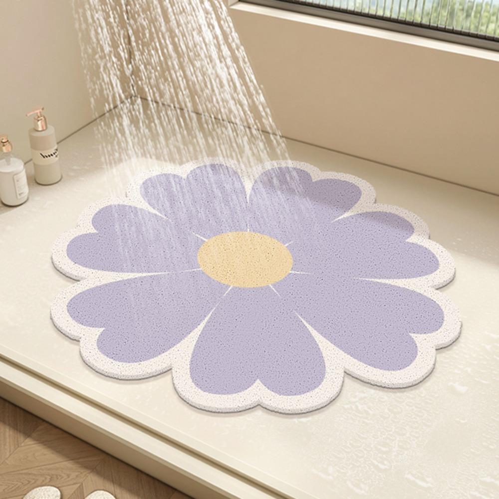 ПВХ Коврик для ванной Водопоглощающий придверный коврик Маленький ковер Форма цветка Коврик для ванной Душ светло-фиолетовый
ПВХ Коврик для ванной Водопоглощающий придверный коврик Маленький ковер Форма цветка Коврик для ванной Душ светло-фиолетовый