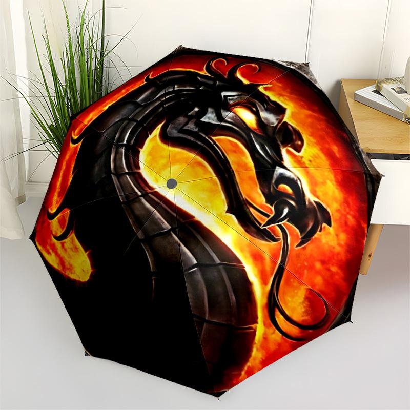 1pc Mortal Kombat Logo Automatic Folding Umbrella - Sturdy 8-Rib Polyester Canopy,Sun-Defying Travel Companion yy251023165
1pc Mortal Kombat Logo Automatic Folding Umbrella - Sturdy 8-Rib Polyester Canopy,Sun-Defying Travel Companion yy251023165