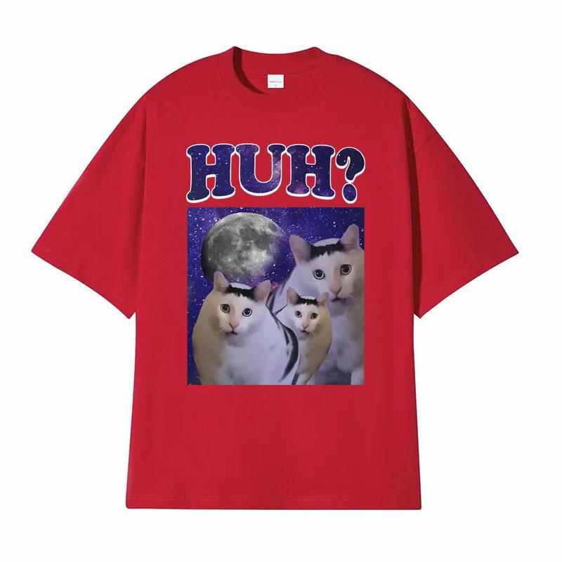 Funny Huh Meme Cat Humor T Shirt Trending Unisex Fashion Vintage Tee Shirt Mens Summer Casual Cotton Short Sleeve Tshirt Tops S
Funny Huh Meme Cat Humor T Shirt Trending Unisex Fashion Vintage Tee Shirt Mens Summer Casual Cotton Short Sleeve Tshirt Tops S