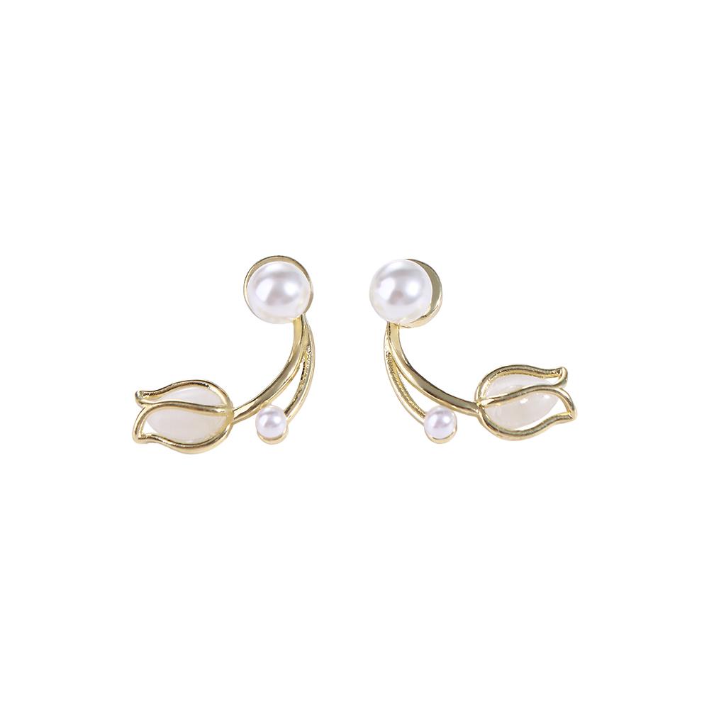 Sweet Summer Fashion Flower Simple Korean Style Ear Stud Opal Tulip Earrings Pearl Women Earrings
Sweet Summer Fashion Flower Simple Korean Style Ear Stud Opal Tulip Earrings Pearl Women Earrings