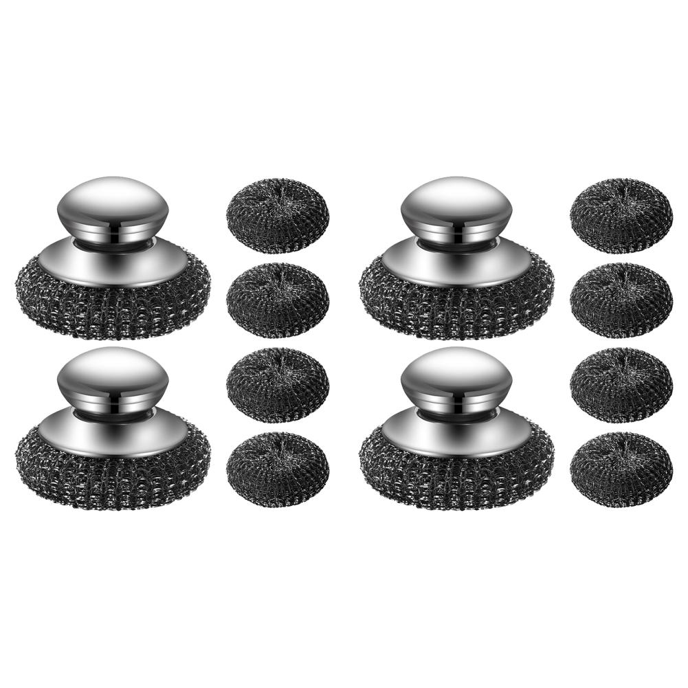 Steel Wool Scrubber Set Detachable Stainless Steel Scrubber for Dishes Pots Pa 
Steel Wool Scrubber Set Detachable Stainless Steel Scrubber for Dishes Pots Pa