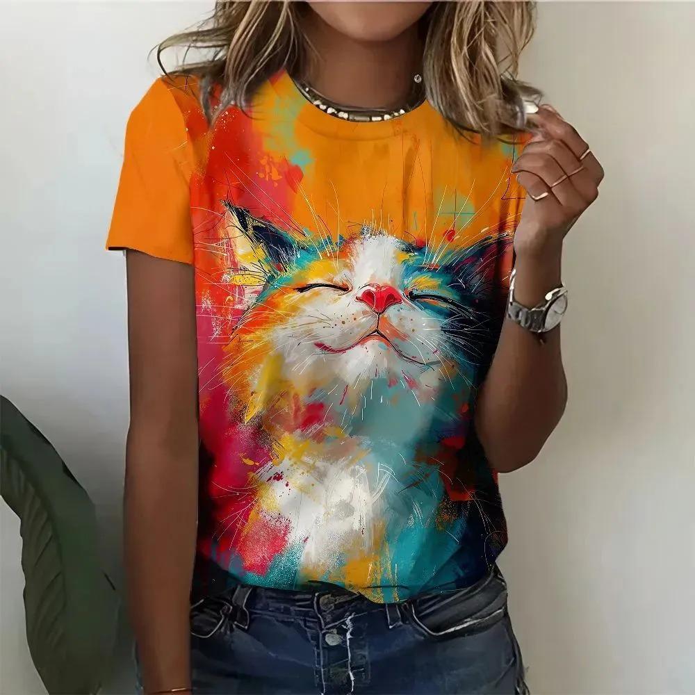 Милые Маленькие Животные Кошка Веселье 3D Печать Короткий Рукав Футболка Модная Удобная Мягкая Дышащая Большая Свободная Летняя Женская Футболка S
Милые Маленькие Животные Кошка Веселье 3D Печать Короткий Рукав Футболка Модная Удобная Мягкая Дышащая Большая Свободная Летняя Женская Футболка S