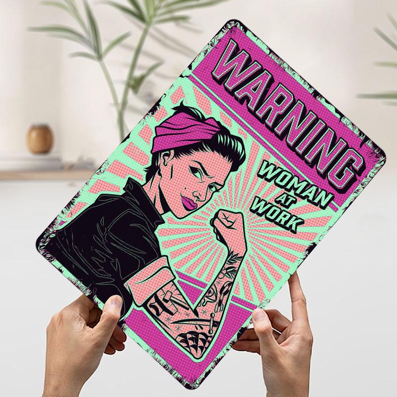 Woman At Work Warning Poster Customized Wall Art Vintage Metal Signs Retro Tin Plaque for Man Cave Bedroom Decoration Room Decor 7.9x11.8In(20x30cm)
Woman At Work Warning Poster Customized Wall Art Vintage Metal Signs Retro Tin Plaque for Man Cave Bedroom Decoration Room Decor 7.9x11.8In(20x30cm)
