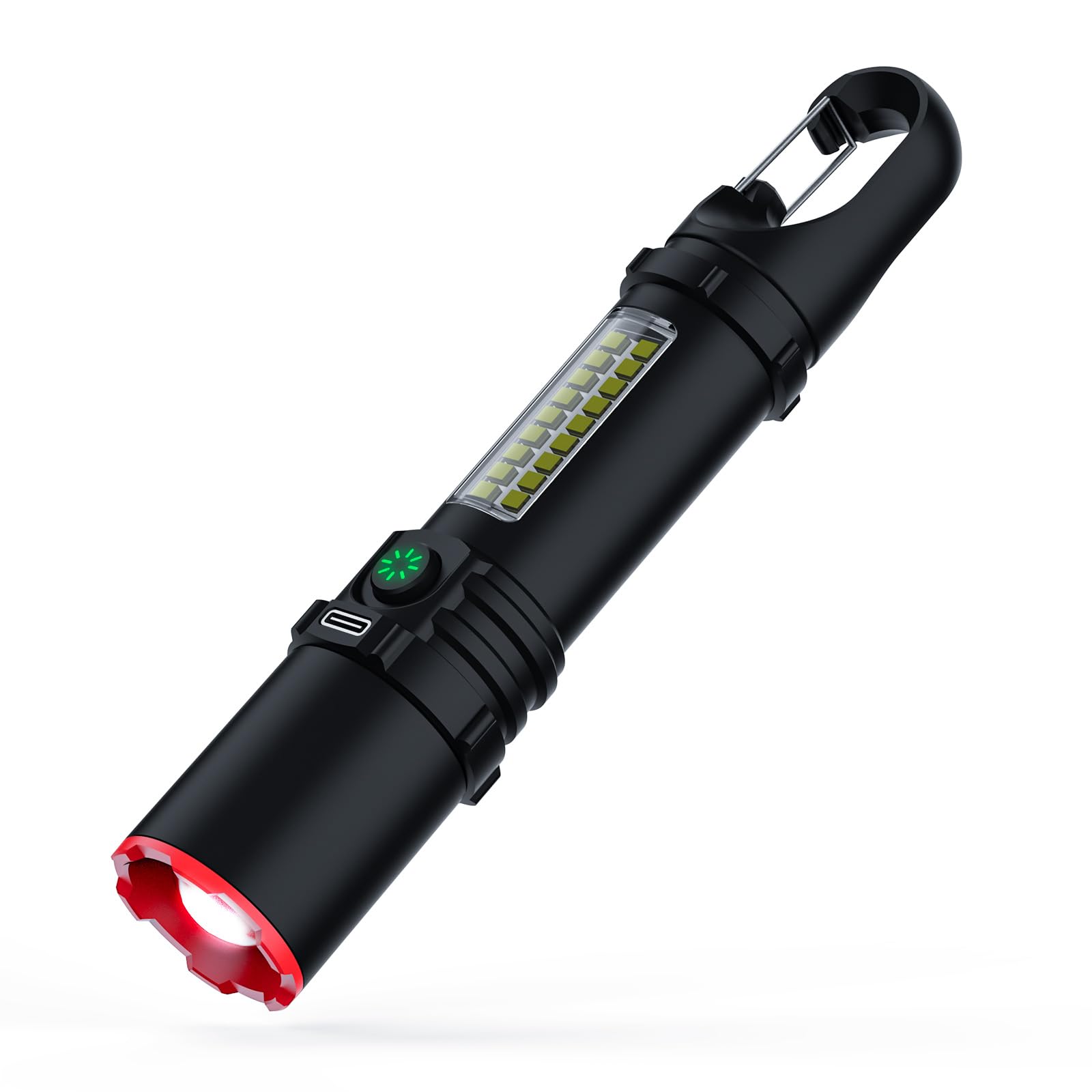 Compact LED Flashlight with XPE COB Light Wide Portable Work Dimming with Tail Versatile for and Kitchen Tool Powerful, High-Brightness Source, чорний
Compact LED Flashlight with XPE COB Light Wide Portable Work Dimming with Tail Versatile for and Kitchen Tool Powerful, High-Brightness Source, чорний