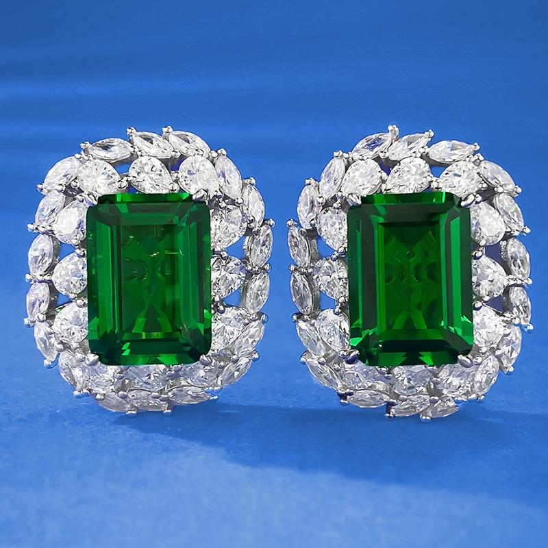 Luoxi Temple Jewelry: Luxury S925 Sterling Silver 10x14mm Nano Green Inlaid Stud Earrings for Women 925 Silver
Luoxi Temple Jewelry: Luxury S925 Sterling Silver 10x14mm Nano Green Inlaid Stud Earrings for Women 925 Silver