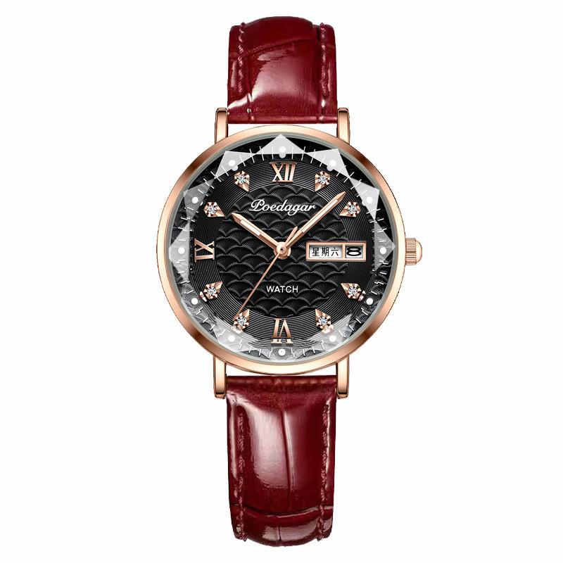 Swiss Ladies Watch Waterproof Night Light Dual Calendar Fashion Wristwatch For Casual Women Style 12
Swiss Ladies Watch Waterproof Night Light Dual Calendar Fashion Wristwatch For Casual Women Style 12
