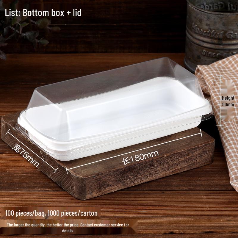 Transparent Plastic Blister Packaging Box for Sandwiches, Cake Rolls, Mousse Slices, Hot Dogs - 100 Sets 100 sets
Transparent Plastic Blister Packaging Box for Sandwiches, Cake Rolls, Mousse Slices, Hot Dogs - 100 Sets 100 sets