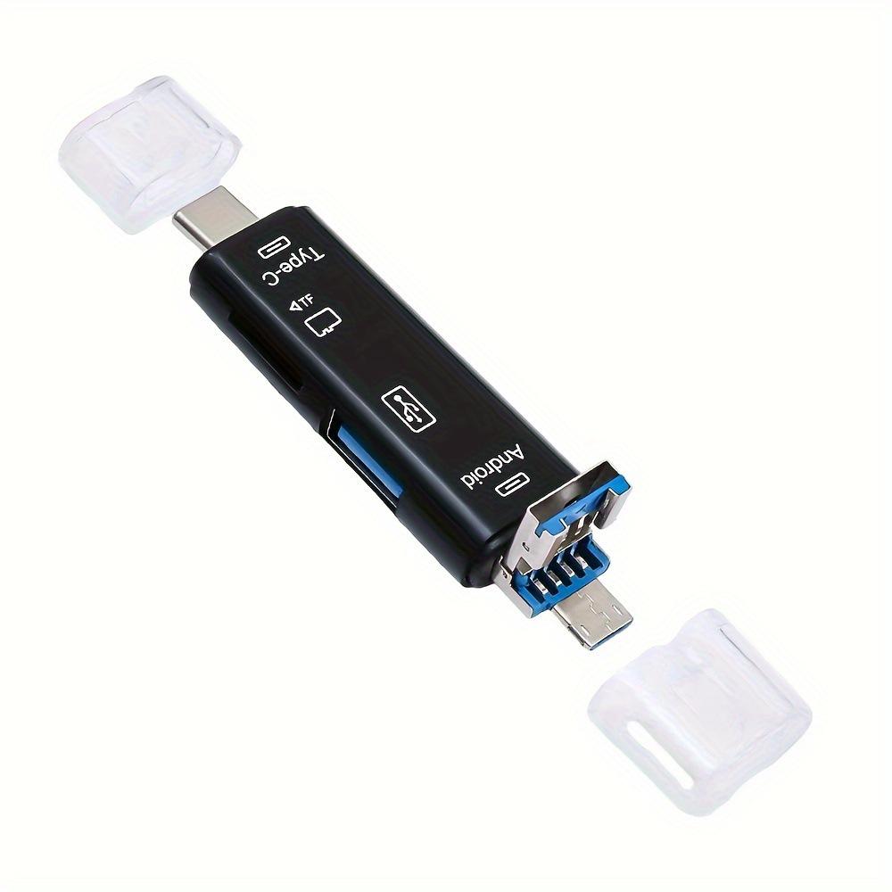 Universal Type-C 6-in-1 Card Reader for Phones & Computers: USB Drive, Memory Card, Multifunctional for Tablets, Laptops, Android. чорний
Universal Type-C 6-in-1 Card Reader for Phones & Computers: USB Drive, Memory Card, Multifunctional for Tablets, Laptops, Android. чорний