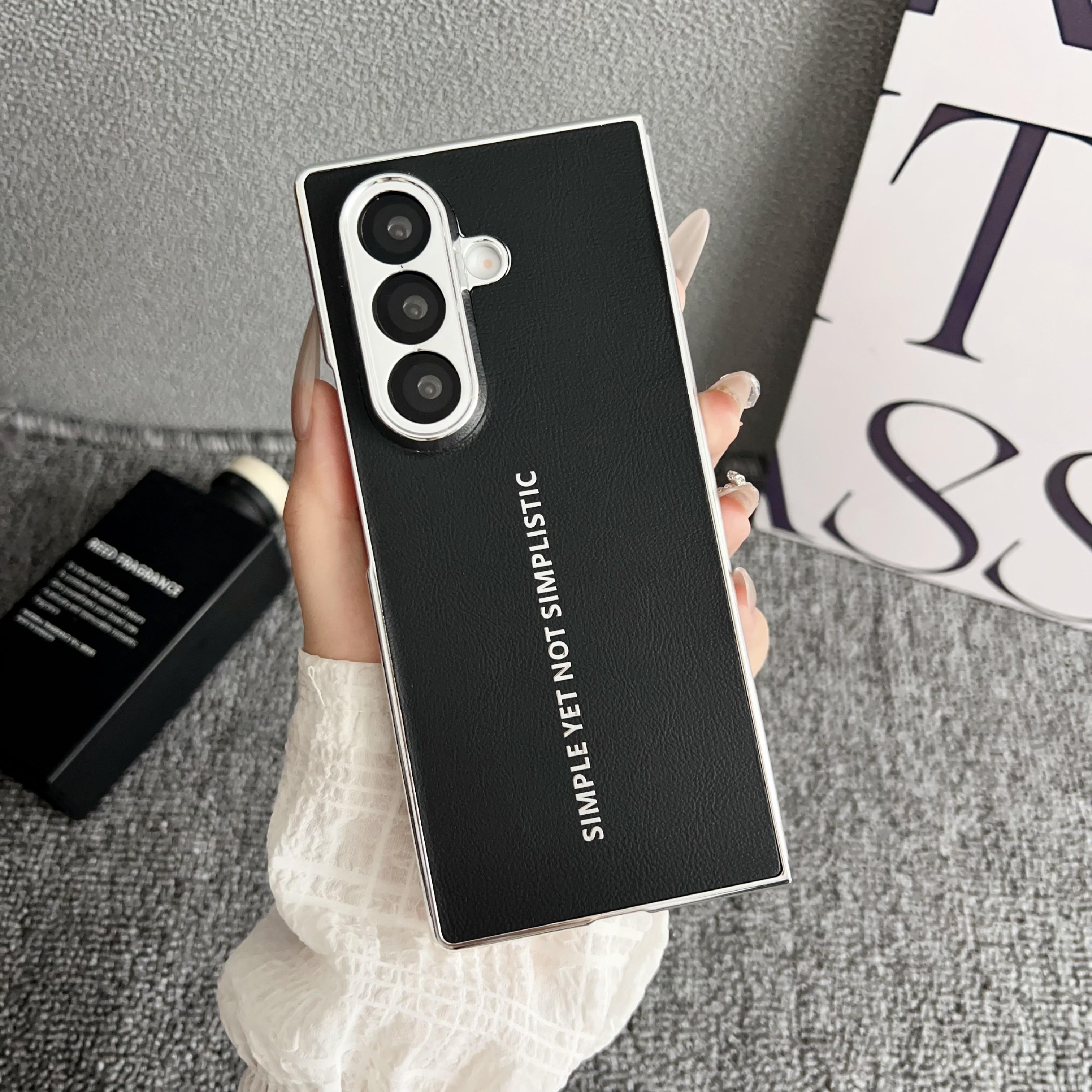 Luxury Business Sle Electroplated Plain Leather Phone Case for Samsung Galaxy Z Fold 7 6 5 4 3 Skin Feel Shockproof Protection Cover Galaxy Z Fold7 білий
Luxury Business Sle Electroplated Plain Leather Phone Case for Samsung Galaxy Z Fold 7 6 5 4 3 Skin Feel Shockproof Protection Cover Galaxy Z Fold7 білий