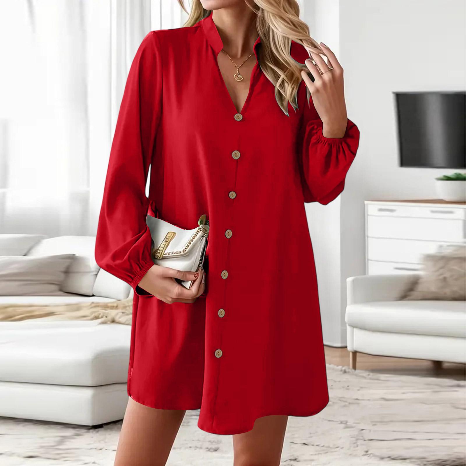 Women s Casual Fashion Long Sleeve Retro Retro Dress XL червоний
Women s Casual Fashion Long Sleeve Retro Retro Dress XL червоний