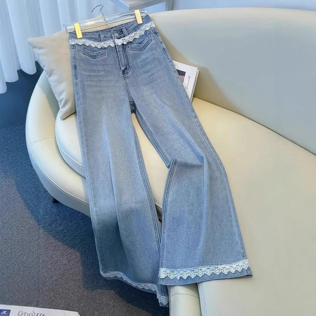 Удобные Светлые Джинсы Женские Свободные С Кружевом Вставками Кружево С Завышенной Талией Волочащиеся Широкие Штанины Микро-клеш Длинные Брюки Тренд Длинные Джинсовые Брюки XL
Удобные Светлые Джинсы Женские Свободные С Кружевом Вставками Кружево С Завышенной Талией Волочащиеся Широкие Штанины Микро-клеш Длинные Брюки Тренд Длинные Джинсовые Брюки XL