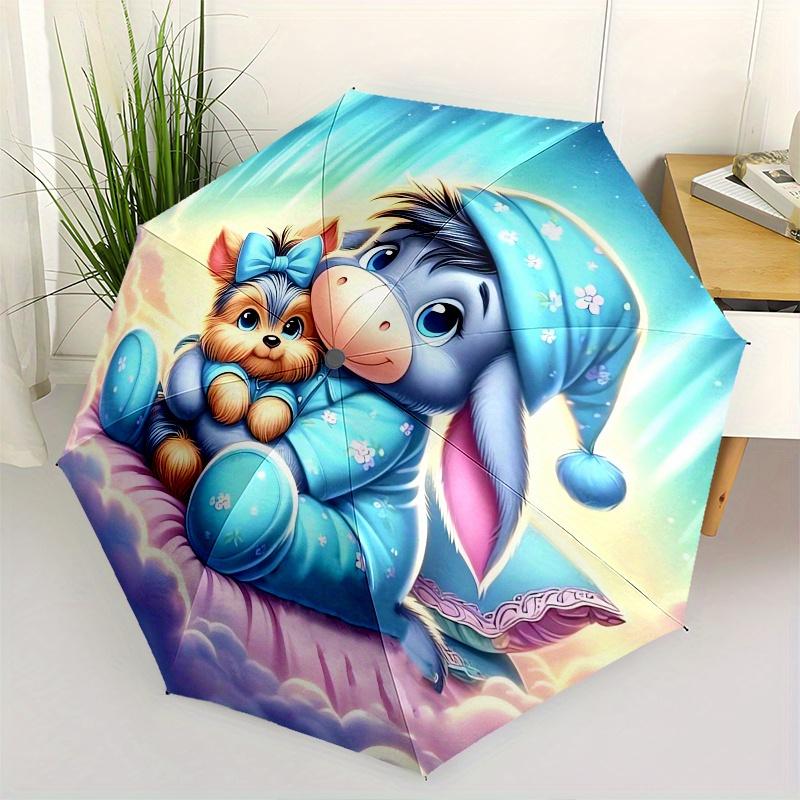 Eeyore Fully automatic themed umbrella 8 ribs durable iron frame, tri fold compact design, perfect as a gift, travel umbrella, unisex, com
Eeyore Fully automatic themed umbrella 8 ribs durable iron frame, tri fold compact design, perfect as a gift, travel umbrella, unisex, com