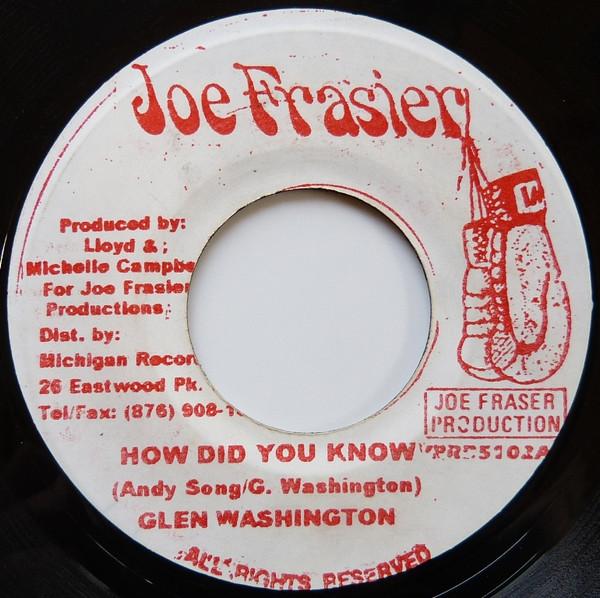 7inch Record GLEN WASHINGTON - How Did You Know NONE Joe Frasier Jamaica Reggae, Ska & Dub Used
7inch Record GLEN WASHINGTON - How Did You Know NONE Joe Frasier Jamaica Reggae, Ska & Dub Used