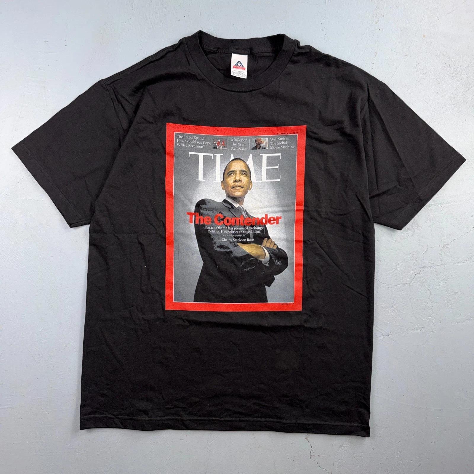 Obama 2008 Tee Shirt Size XL Time Magazine The Contender Rap Style Y2K President L
Obama 2008 Tee Shirt Size XL Time Magazine The Contender Rap Style Y2K President L