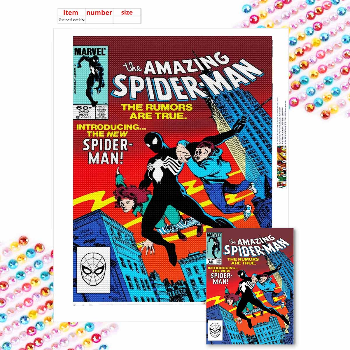 Полная круглая алмазная живопись Черный Человек-паук Искусство Стразы Картина Мозаика Сделай сам 5D Вышивка крестом Домашнее украшение Round 20x30cm
Полная круглая алмазная живопись Черный Человек-паук Искусство Стразы Картина Мозаика Сделай сам 5D Вышивка крестом Домашнее украшение Round 20x30cm