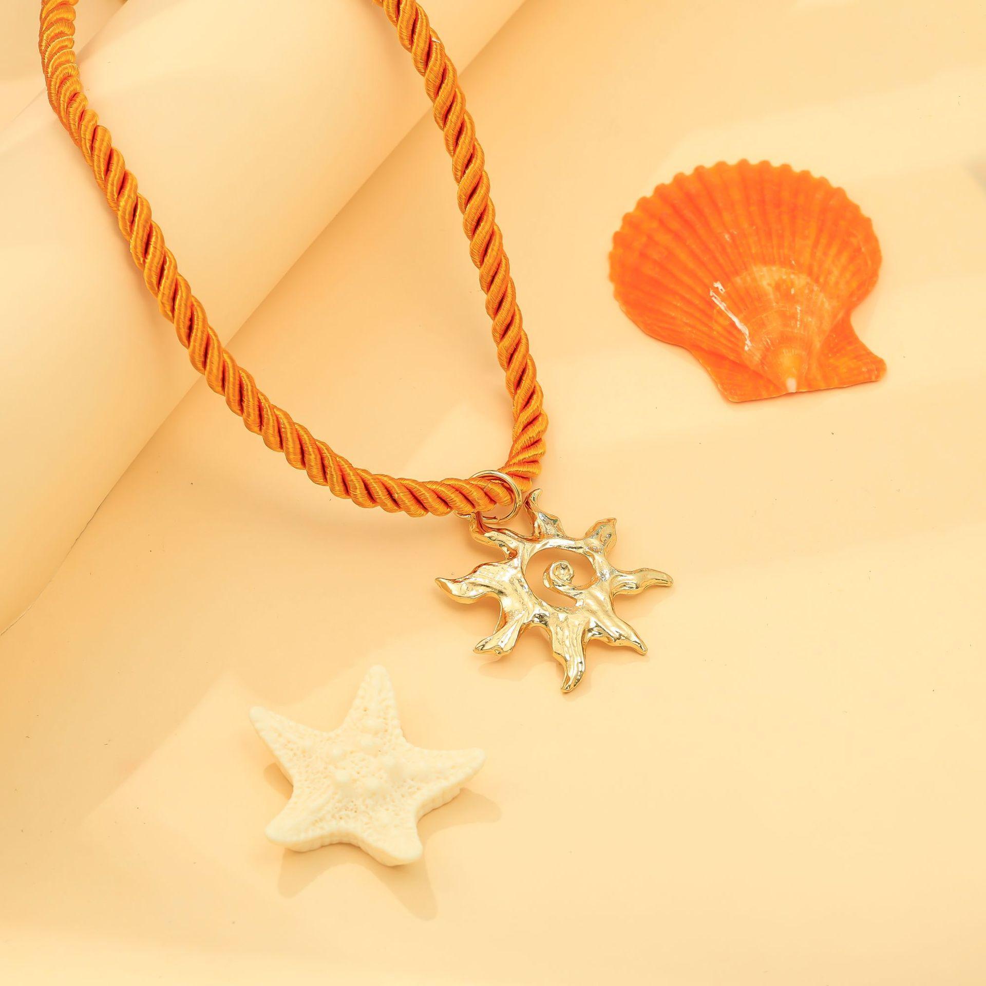 Fashion Dopamine Colored Rope Heart Sun Daisy Flower Pendant Necklace for Women Summer Vacation Cute Collar Chain Jewelry Gifts
Fashion Dopamine Colored Rope Heart Sun Daisy Flower Pendant Necklace for Women Summer Vacation Cute Collar Chain Jewelry Gifts