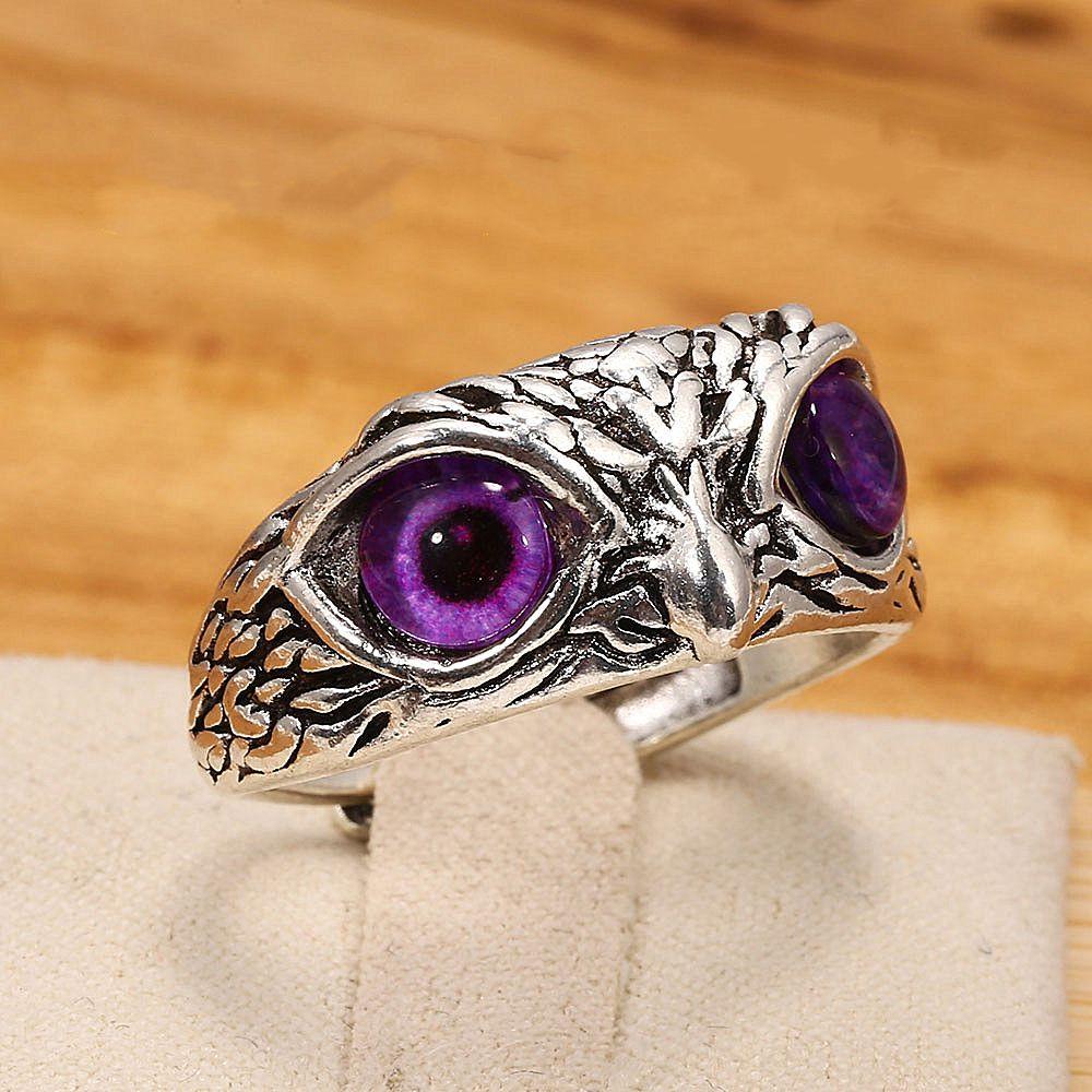 Lovers Retro Animal Style Jewelry Statement Ring Open Adjustable Vintage Ring Owl Eye фиолетовый
Lovers Retro Animal Style Jewelry Statement Ring Open Adjustable Vintage Ring Owl Eye фиолетовый