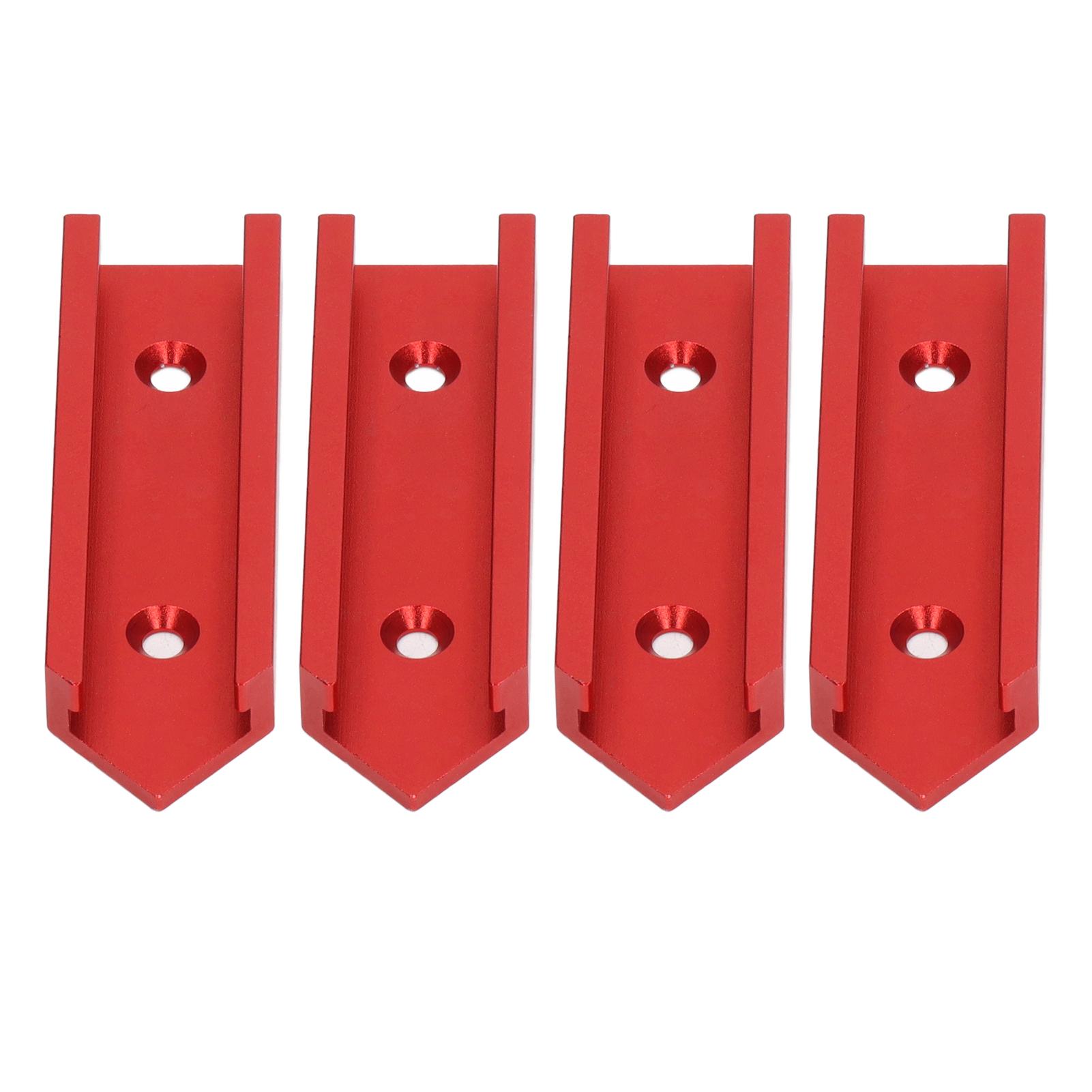 4Pcs T Track Connector Aluminium Alloy 100mm Length 30mm Width Unviersal for Woodworking Red
4Pcs T Track Connector Aluminium Alloy 100mm Length 30mm Width Unviersal for Woodworking Red