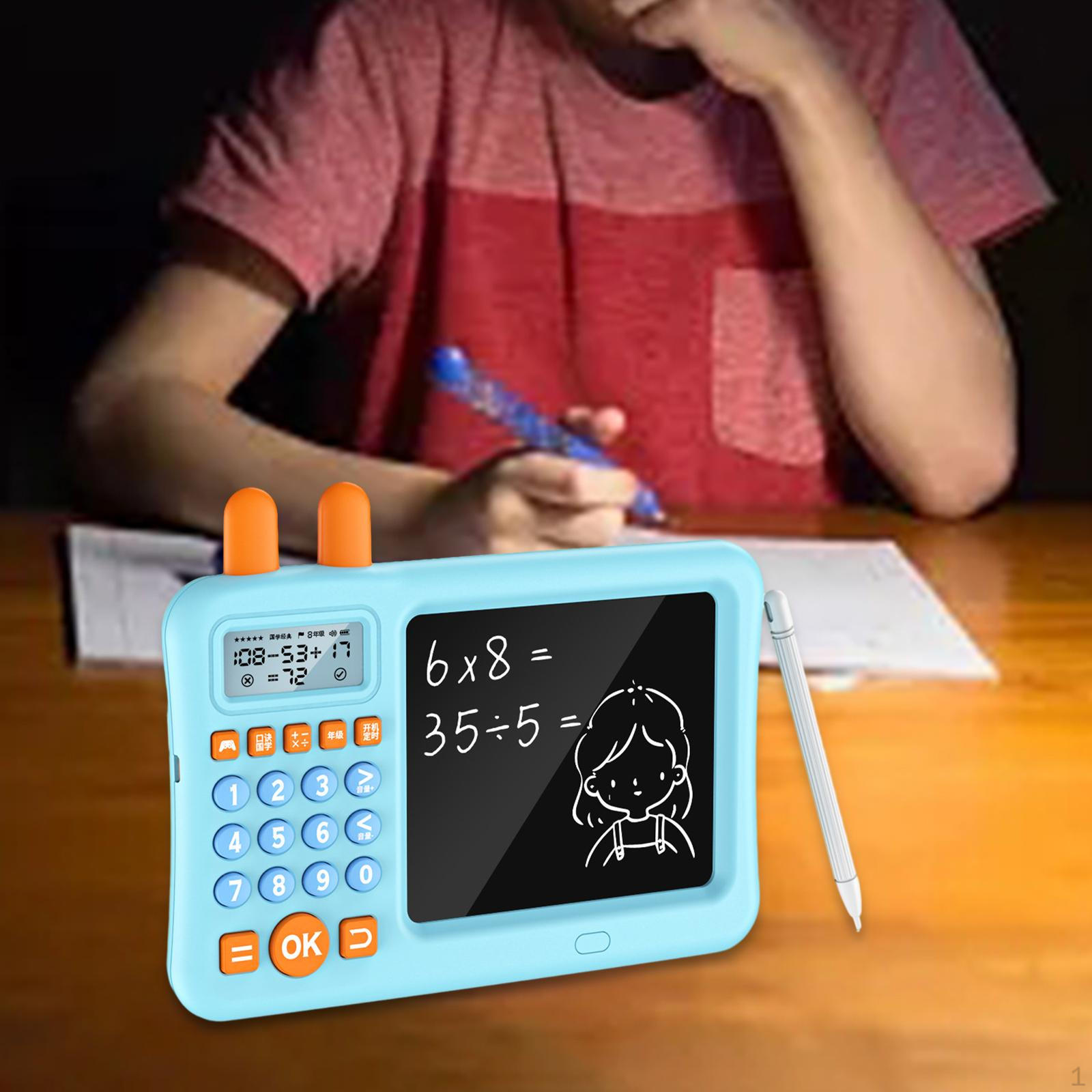 Электронный калькулятор с доской для рисования, игрушка для дошкольного обучения, портативные математические счетчики 
Электронный калькулятор с доской для рисования, игрушка для дошкольного обучения, портативные математические счетчики