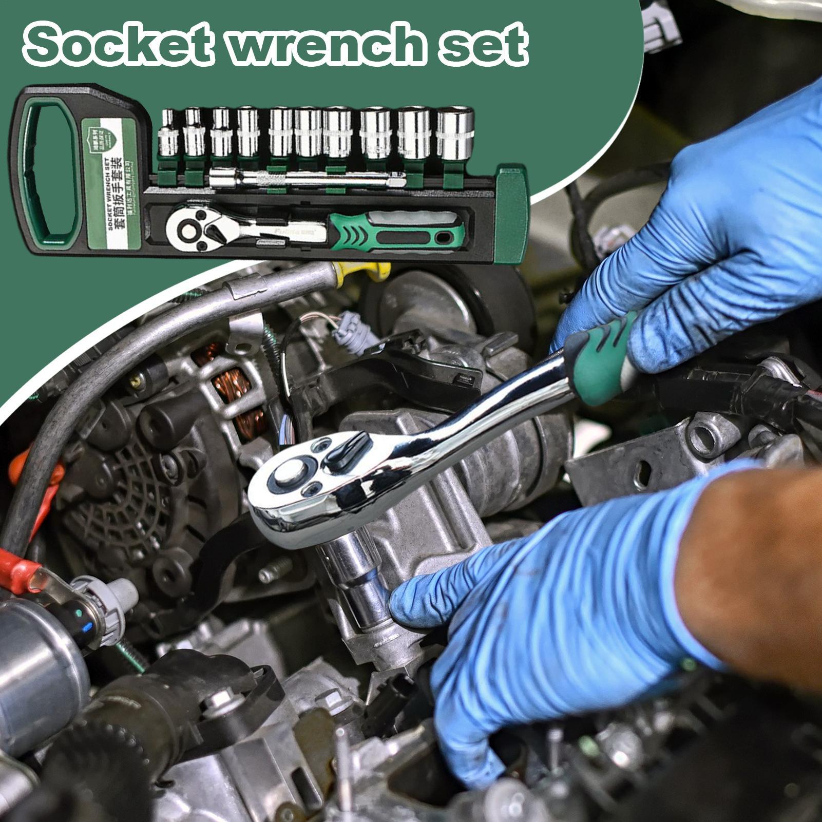 Ratchet Socket Set 12 Pieces 72-Teeth Quick Released Wrench Set Portable Screwdriver Bit For Appliance Truck Car Mechanics China Mainland
Ratchet Socket Set 12 Pieces 72-Teeth Quick Released Wrench Set Portable Screwdriver Bit For Appliance Truck Car Mechanics China Mainland