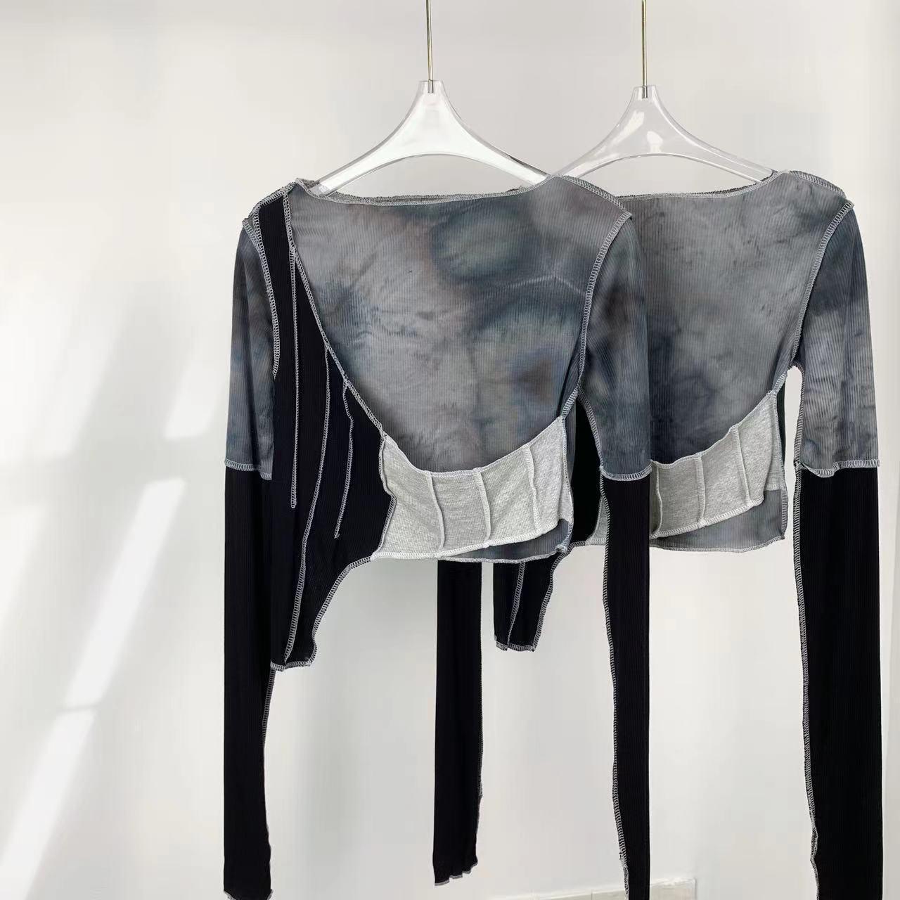 Women s High-Quality Tie-Dye Irregular Long-Sleeve Slim Fit Patchwork Crop Top XS (70-85 jin)
Women s High-Quality Tie-Dye Irregular Long-Sleeve Slim Fit Patchwork Crop Top XS (70-85 jin)