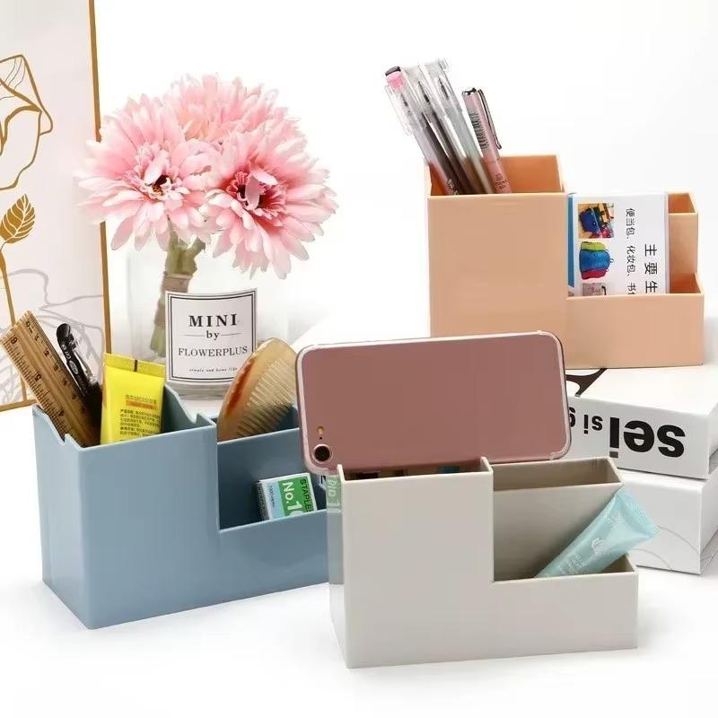 Creative Stationery Pen Desk Holder Desktop Mobile Phone Holder Organizing Box Simple and Large Capacity Office Storage Supplies розовый
Creative Stationery Pen Desk Holder Desktop Mobile Phone Holder Organizing Box Simple and Large Capacity Office Storage Supplies розовый