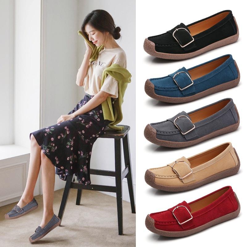 Size 42 Spring and Autumn New Anti-velvet Leather Doudou Shoes Snail Shoes Large Single Shoes Flat Sole Middle-aged and Elderly Mom Shoes 42 сірий колір
Size 42 Spring and Autumn New Anti-velvet Leather Doudou Shoes Snail Shoes Large Single Shoes Flat Sole Middle-aged and Elderly Mom Shoes 42 сірий колір