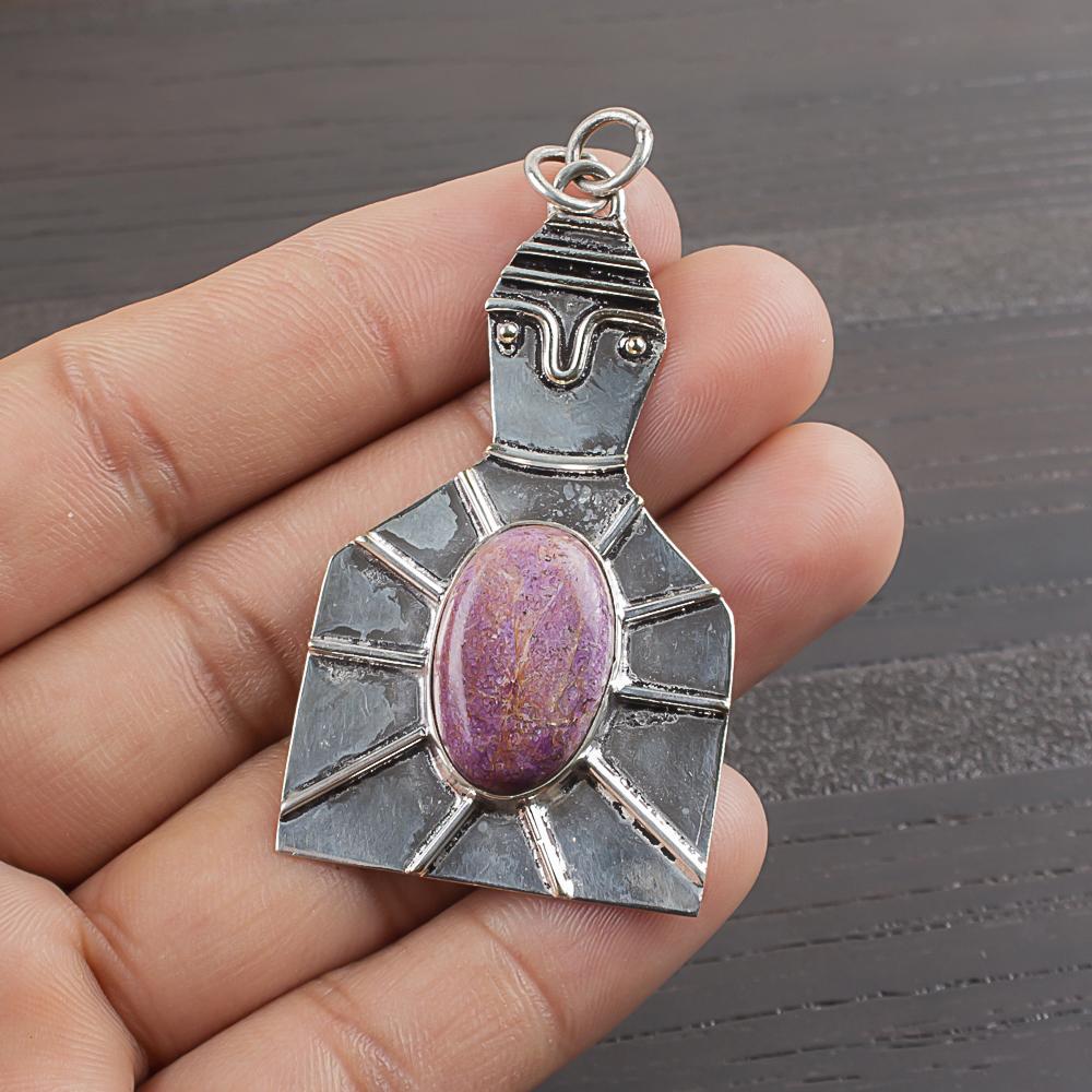 Natural Purpurite Gemstone 925 Sterling Silver Jewelry Designer Pendant 2.2 AJP-1970
Natural Purpurite Gemstone 925 Sterling Silver Jewelry Designer Pendant 2.2 AJP-1970