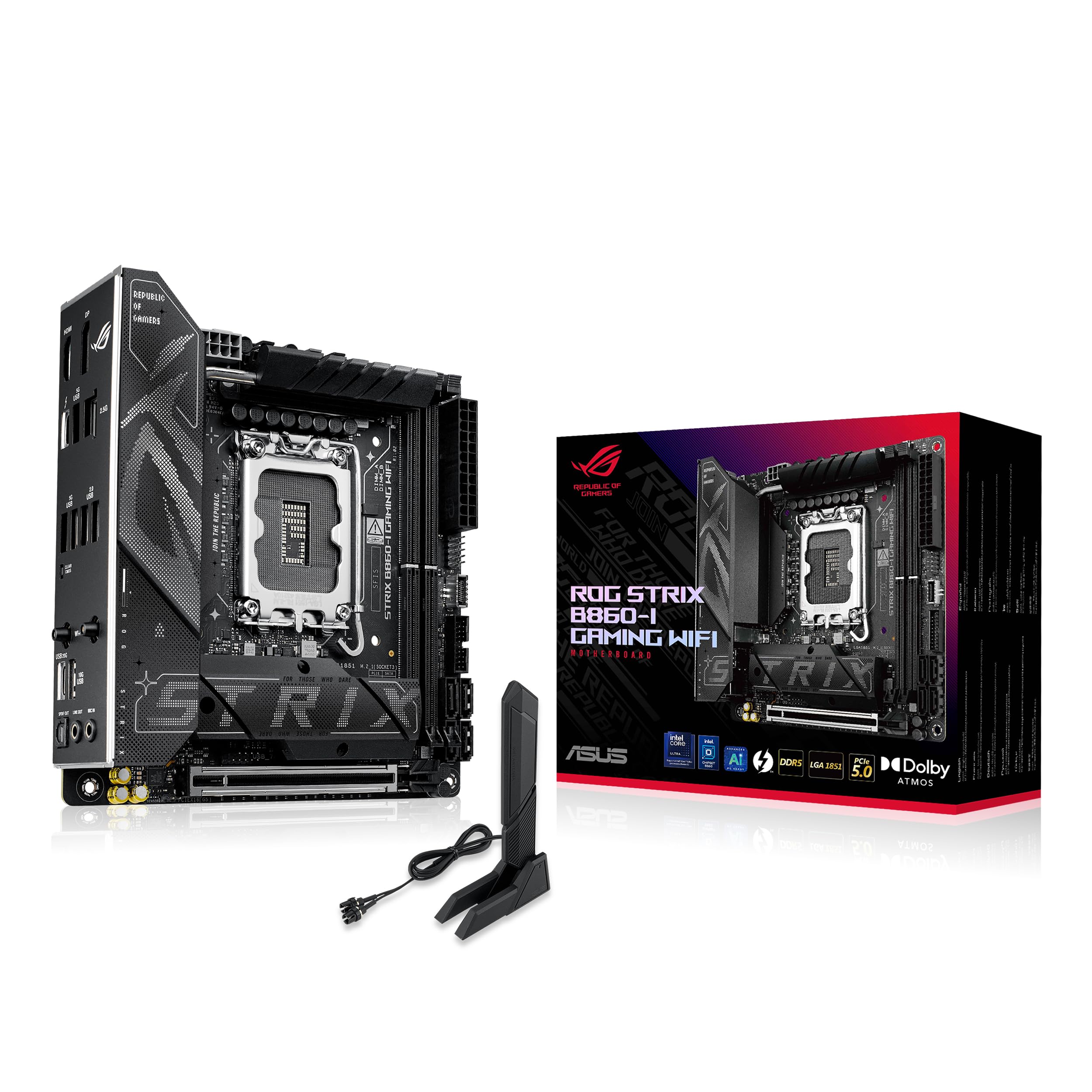 Процесори ASUS intel Core Ultra, роз’єм LGA1851, сумісні з B860, обладнані STRIX GAMING WIFI, місцевий авторизований дистриб’ютор (Серія 2) Міні-ITX
Процесори ASUS intel Core Ultra, роз’єм LGA1851, сумісні з B860, обладнані STRIX GAMING WIFI, місцевий авторизований дистриб’ютор (Серія 2) Міні-ITX