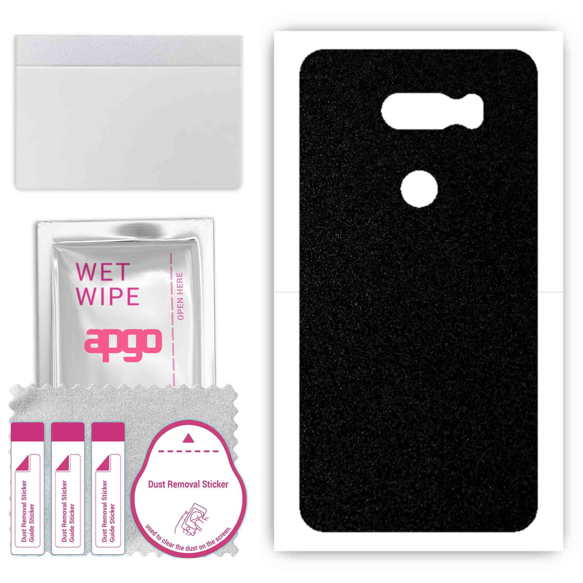 apgo Protective Skin Sticker for the back compatible with LG V30, Wrap Film, Foil, Vinyl - Pattern Matte Black
apgo Protective Skin Sticker for the back compatible with LG V30, Wrap Film, Foil, Vinyl - Pattern Matte Black