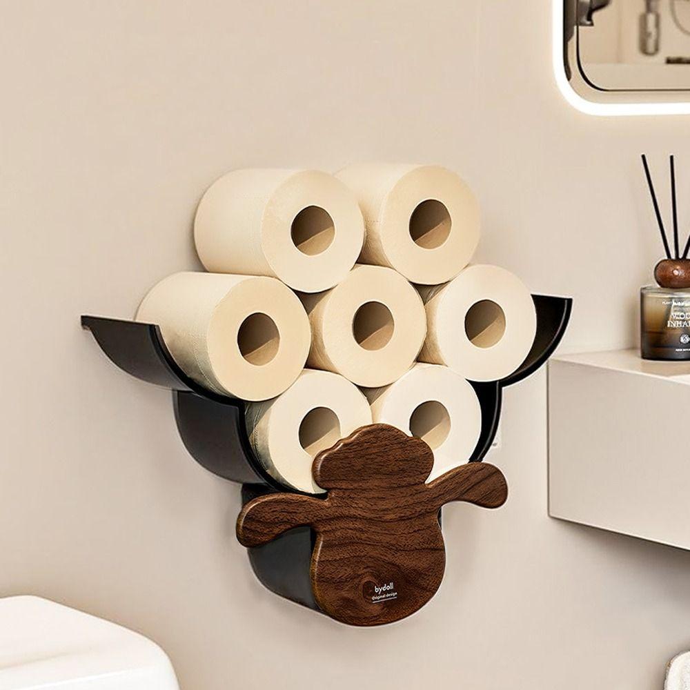 Wall Hanging Sheep Toilet Roll Holder Plastic Towel Roll Holder Paper Towel Holder Kitchen Storage коричневий
Wall Hanging Sheep Toilet Roll Holder Plastic Towel Roll Holder Paper Towel Holder Kitchen Storage коричневий