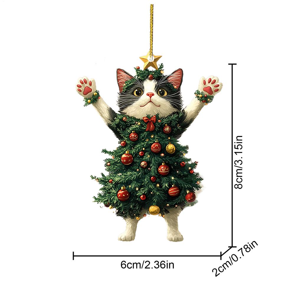 1PCS Christmas Tree Pendants 2D Acrylic Cute Cat Hanging Ornaments For Wall Xmas Tree Decorations Party Supplies New Year Gifts белый
1PCS Christmas Tree Pendants 2D Acrylic Cute Cat Hanging Ornaments For Wall Xmas Tree Decorations Party Supplies New Year Gifts белый