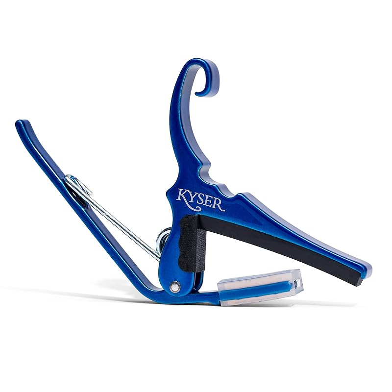 Kyser (Kaiser) quick change capo tasto for 6 string acoustic guitar, blue, KG6U
Kyser (Kaiser) quick change capo tasto for 6 string acoustic guitar, blue, KG6U
