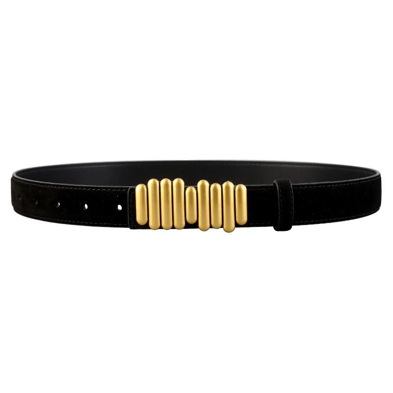 Womens Genuine Leather Belt With Alloy Buckle For Casual And Work Outfits Black
Womens Genuine Leather Belt With Alloy Buckle For Casual And Work Outfits Black