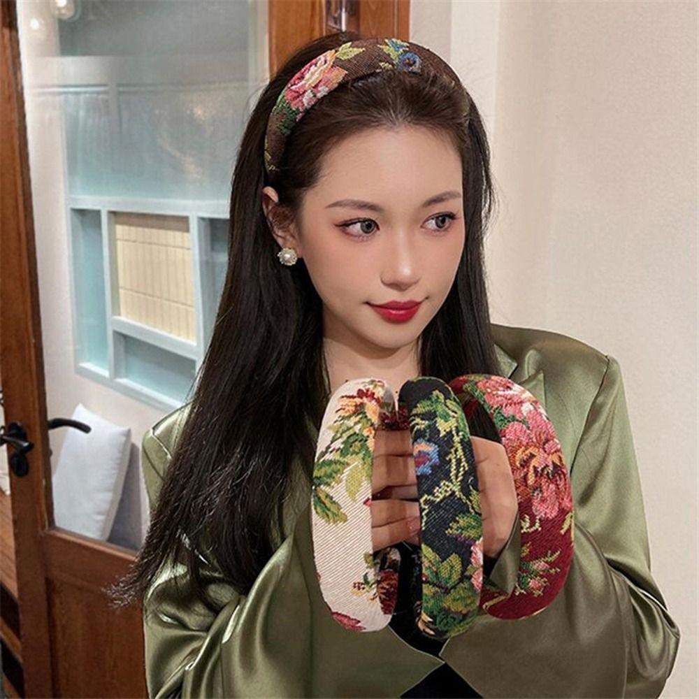 For Female Embroidery Flower Korean Style Headband Women Hairband Hair Accessories Sponge Hair Hoop
For Female Embroidery Flower Korean Style Headband Women Hairband Hair Accessories Sponge Hair Hoop