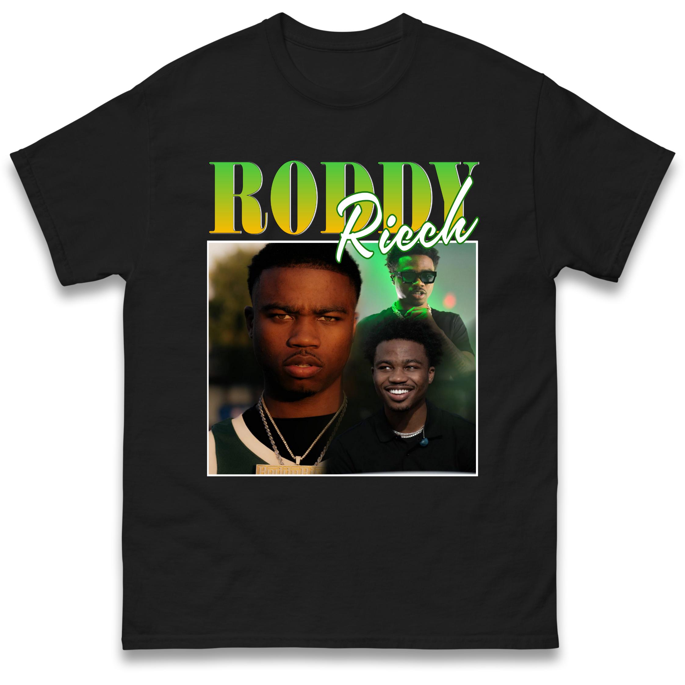 Roddy Ricch T-Shirt Tshirt Mens Womens Tops Unisex Tees 100% Cotton XL
Roddy Ricch T-Shirt Tshirt Mens Womens Tops Unisex Tees 100% Cotton XL