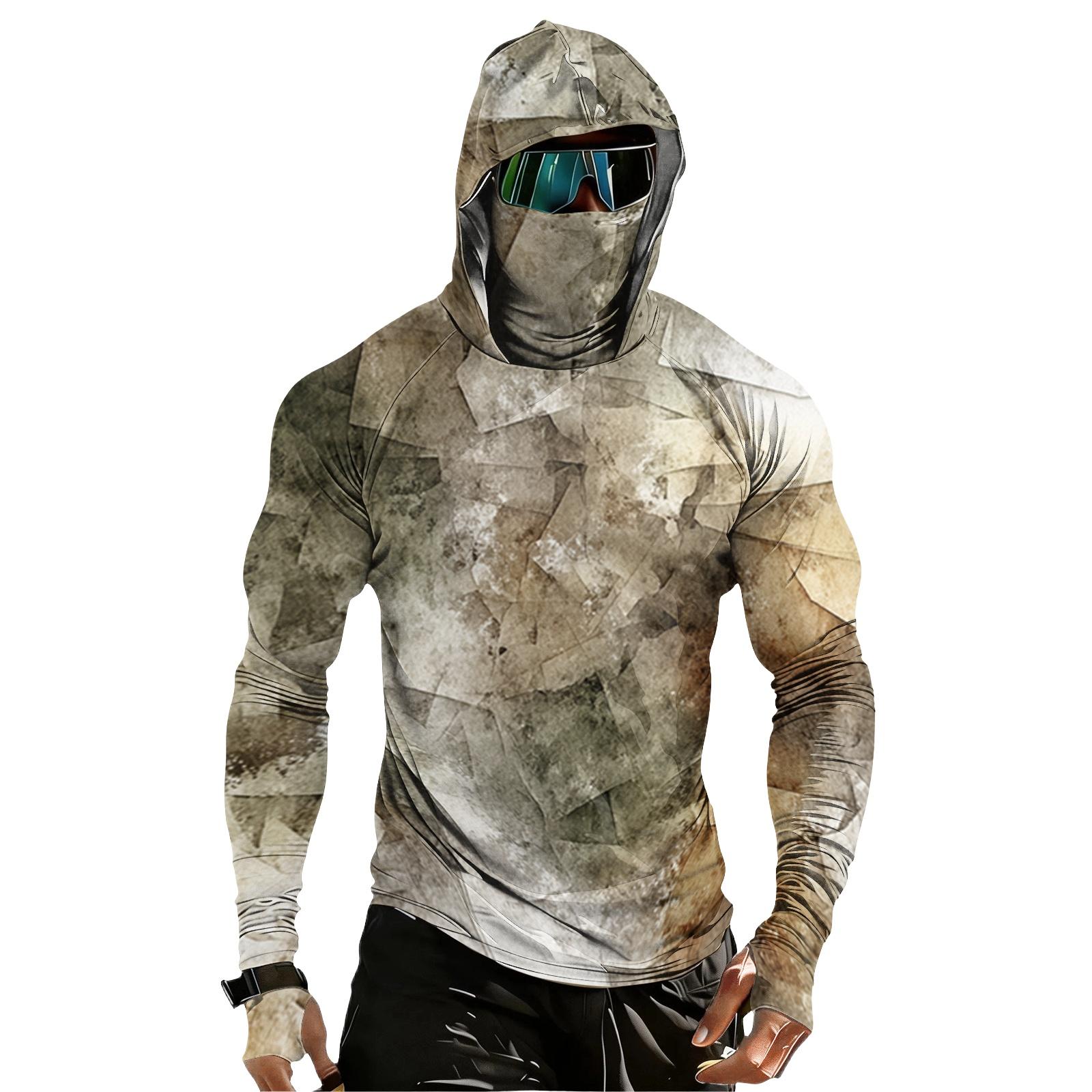 Men s Casual Raglan Hooded Long Sleeve Sun Protection Shirt UPF 100 Plus Lightweight Breathable Quick Dry Fabric with Textured Print XXXL
Men s Casual Raglan Hooded Long Sleeve Sun Protection Shirt UPF 100 Plus Lightweight Breathable Quick Dry Fabric with Textured Print XXXL