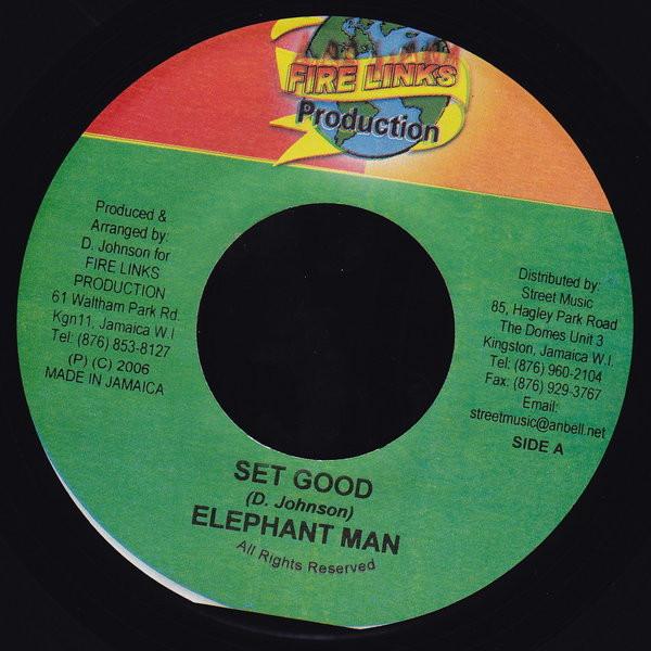 7inch Record ELEPHANT MAN - Set Good NONE Fire Links Prod 2006 Jamaica Reggae, Ska & Dub Used
7inch Record ELEPHANT MAN - Set Good NONE Fire Links Prod 2006 Jamaica Reggae, Ska & Dub Used