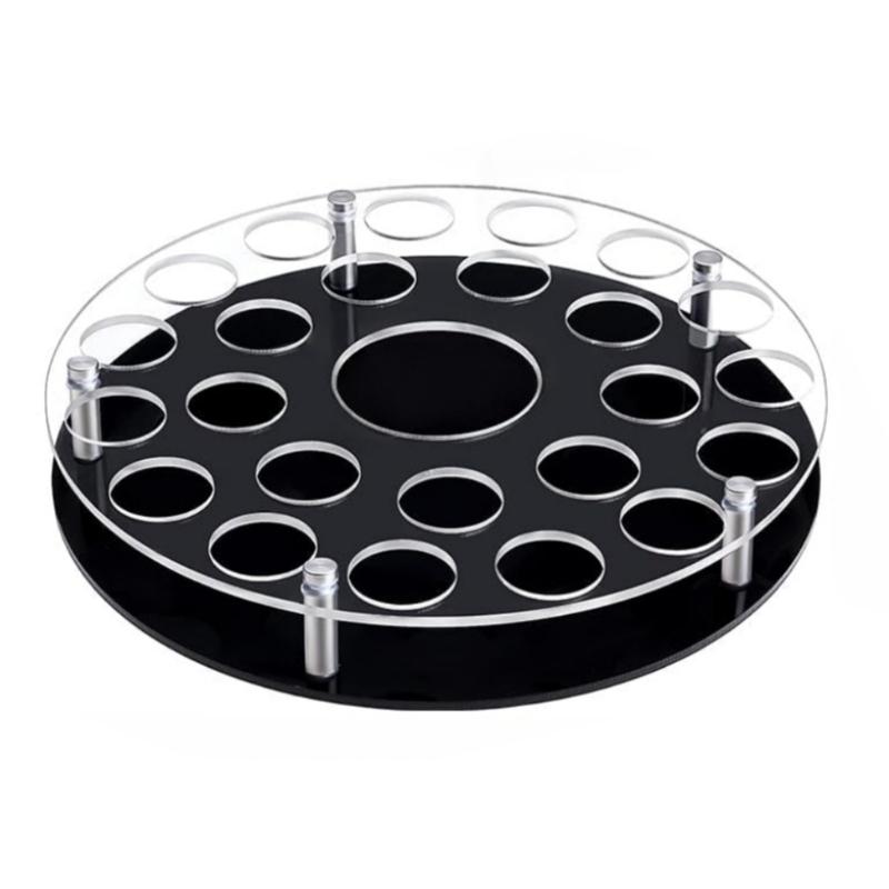 High Capacity Acrylic Wine Rack Organizers Featuring 25 Holes and Builts In Bottle Slot 1
High Capacity Acrylic Wine Rack Organizers Featuring 25 Holes and Builts In Bottle Slot 1