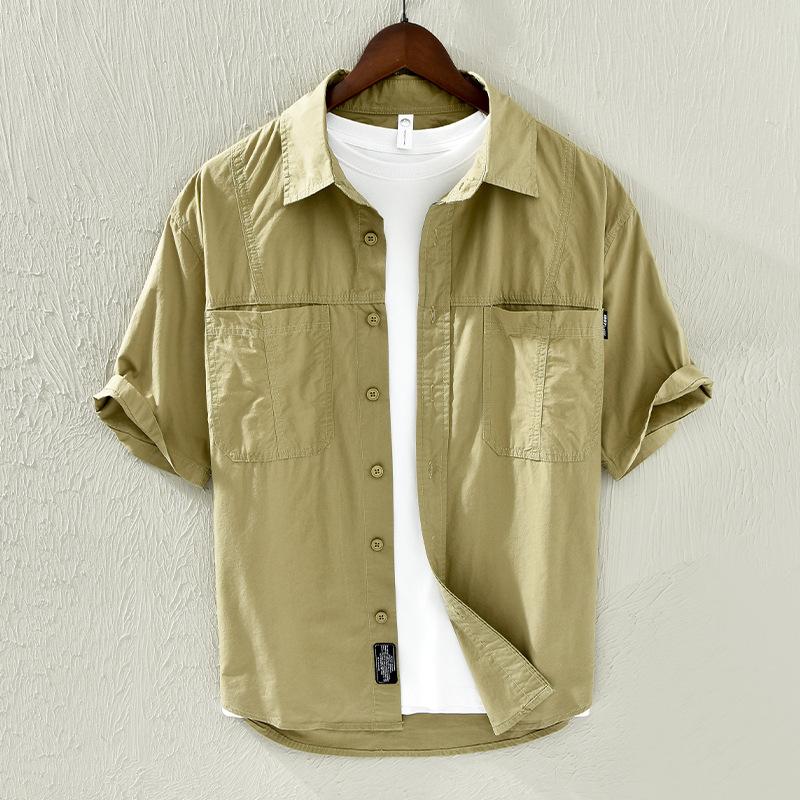 Летние топы для мужчин, молодежная популярная уличная одежда, свободная рубашка с воротником-лацканом, мягкие рубашки из чистого хлопка с двойными карманами, рубашки в японском стиле для мужчин L светло-зеленый
Летние топы для мужчин, молодежная популярная уличная одежда, свободная рубашка с воротником-лацканом, мягкие рубашки из чистого хлопка с двойными карманами, рубашки в японском стиле для мужчин L светло-зеленый