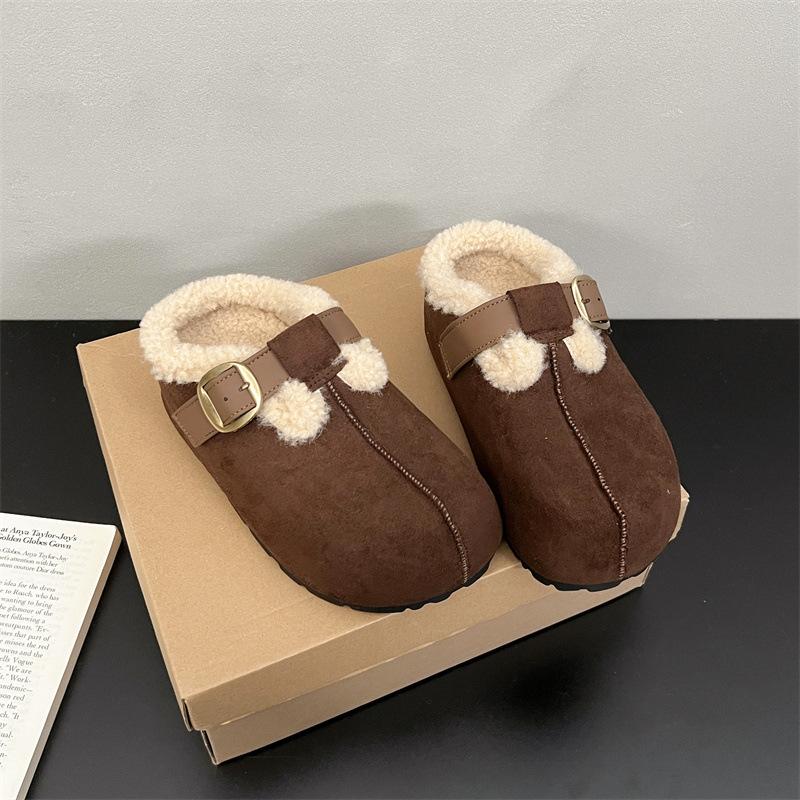 Women s Retro Lightweight and Comfortable Non-slip Heightening Winter Warm Plush Lining Non-slip Durable Casual Cotton One-step Half Slippers 40 коричневий
Women s Retro Lightweight and Comfortable Non-slip Heightening Winter Warm Plush Lining Non-slip Durable Casual Cotton One-step Half Slippers 40 коричневий