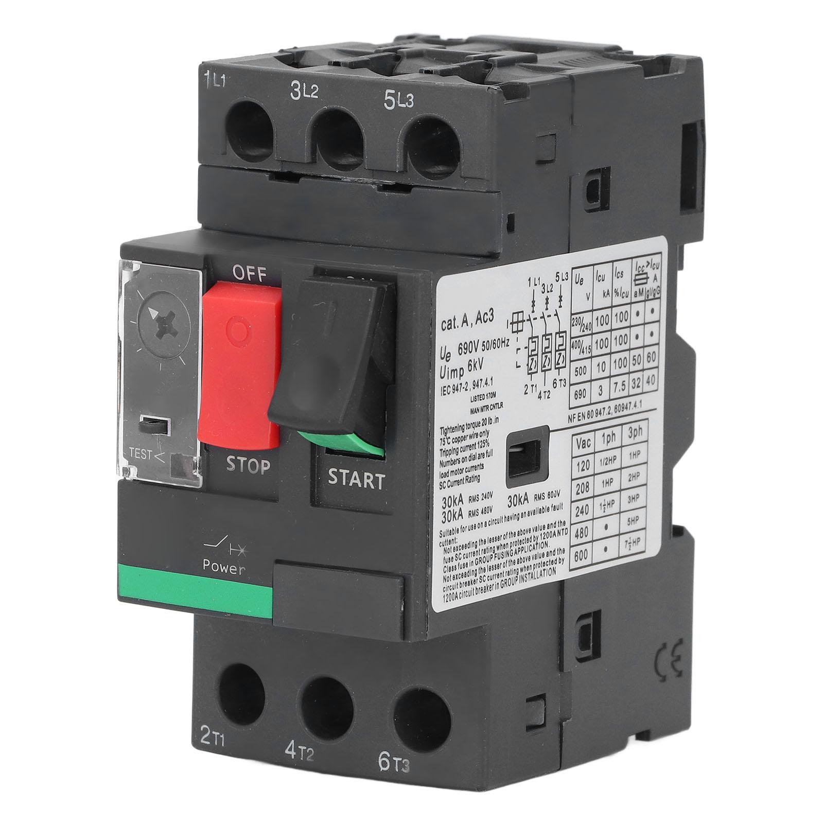 46.3A Motor Circuit Breaker Overload Prevention Motor Protector Switch AC 690V Easy Install
46.3A Motor Circuit Breaker Overload Prevention Motor Protector Switch AC 690V Easy Install
